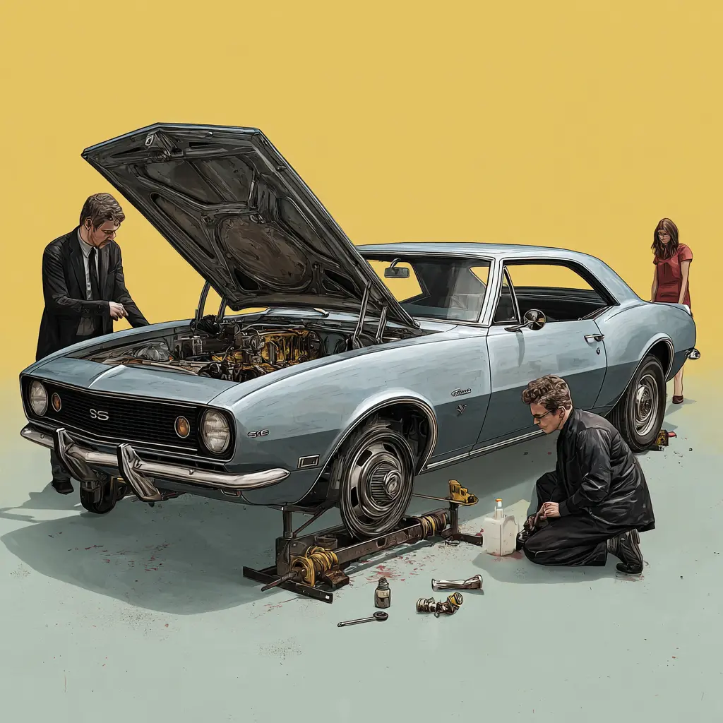 Inspecting and modifying a muscle car