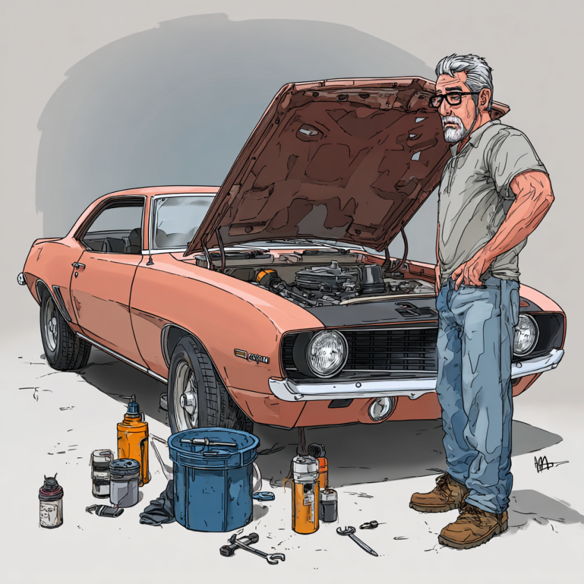 First-time muscle car restoration project